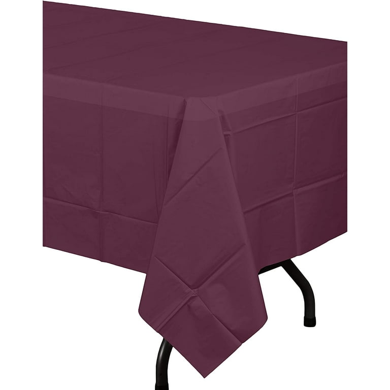 New Purple Plastic Table Cover Roll - Ultimate Party Super Stores