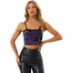 thumbnail image 1 of Disfraz de navidad Camisola de terciopelo con tirantes finos y lentejuelas brillantes para mujer Negro Morado XL, 1 of 6