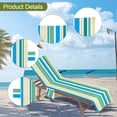 thumbnail image 6 of yotijay Beach Chair Cover Thick Lounge Chair Towel Cover for Outdoor Vacation, 6 of 8
