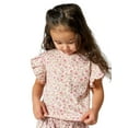 thumbnail image 2 of Modern Moments by Gerber Baby and Toddler Girl Organic Pleated Ruffle Sleeve Top, Sizes 0/3 Months - 5T, 2 of 11
