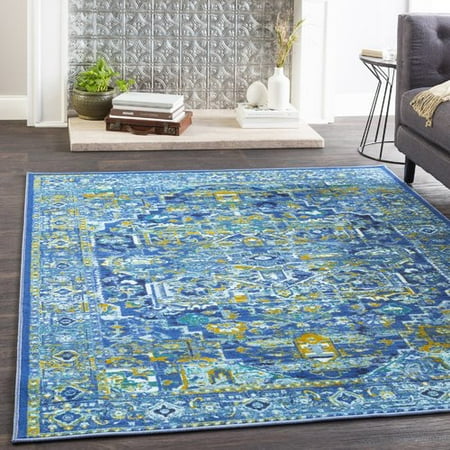 Bungalow Rose Almon Dark Blue Pale Area Rug Bungalow Rose Almon Dark Blue Pale Area Rug