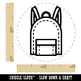 thumbnail image 2 of Backpack Teacher School Self-Inking Rubber Stamp Ink Stamper - Brown Ink - Mini 1/2 Inch, 2 of 7