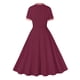 thumbnail image 4 of Vestido Corto de Verano, Malla de Manga Corta Bordado Pastel Retro para el Desgaste Casual, Fiesta Y Primavera, 4 of 6