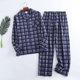 thumbnail image 1 of Trajes de casa para hombre, pantalones de manga larga, trajes para otoño e invierno, Pijamas de franela con diseño de cuadros para hombre, 1 of 4
