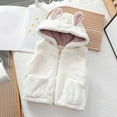 thumbnail image 2 of Toddler Vest with Hood Sleeveless Jacket Outerwear Vests Winter Clothes Little Girls Clothes 4-5 Years, 2 of 3