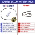 thumbnail image 7 of Whole Parts Dryer Door Seal Part# W10906683 - Replacement and Compatible with Some Crosley, Kenmore and Whirlpool Dryers, 7 of 7