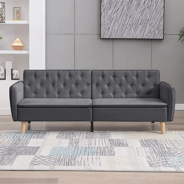 ZAFLY Couch Bed, 76.8'' Loveseat Bed Couches for Living Room, Futon