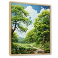 thumbnail image 2 of Designart "Lush Green Oak Allure I" Tree Oak Floater Framed Wall Decor, 2 of 5