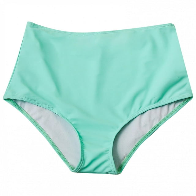TIMIFIS Bas de Bikini Taille Haute pour Femmes Shorts de Bain Vintage Froncés - Soldes d'Été