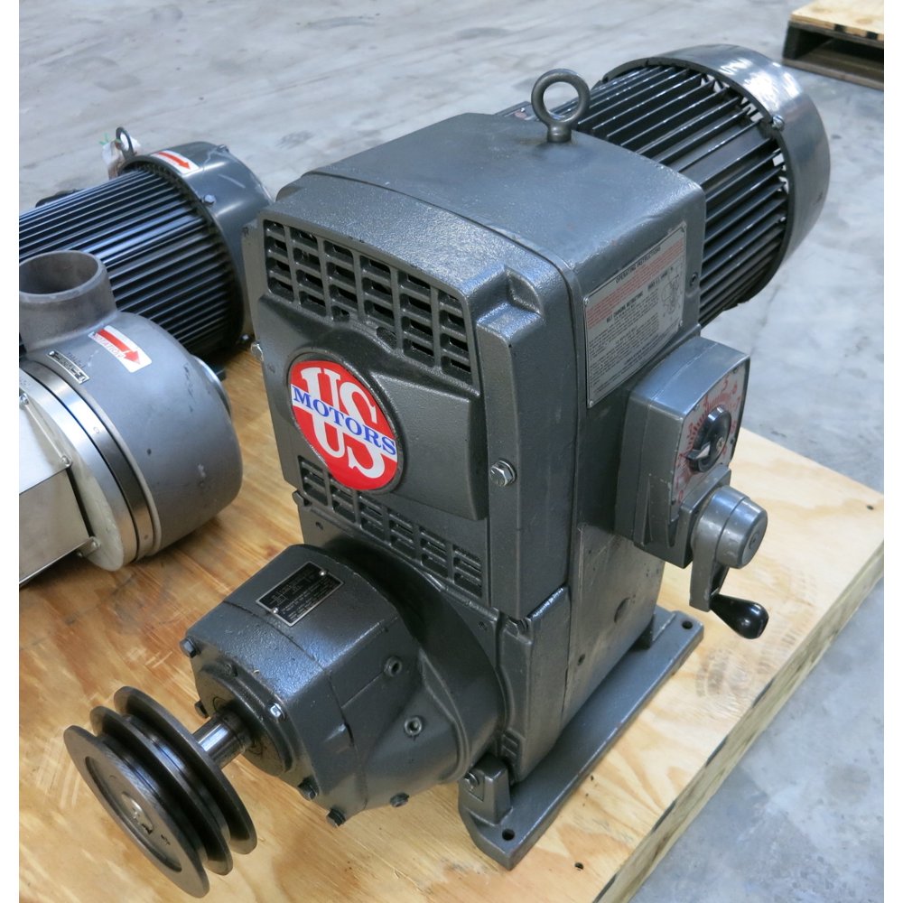 New US Electrical Motors 15182T22 3HP 230/460 Varidrive Motor VATFGH TE 3 HP