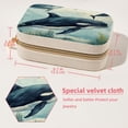 thumbnail image 5 of Whale Velvet Portable Jewelry Organizer Box with Removable Compartment - Gift and Jewelry Display, 5 of 7