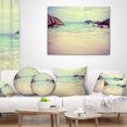 thumbnail image 3 of Designart Vintage Style Seashore Thailand - Seascape Throw Pillow - 18x18, 3 of 4