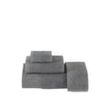 thumbnail image 3 of HALLEY Turkish Bath Towels Set - 4 Piece Bathroom Set, Ultra Soft, Machine Washable, Highly Absorbent, 100% Cotton - Luxury Spa Quality - Gray, 3 of 4