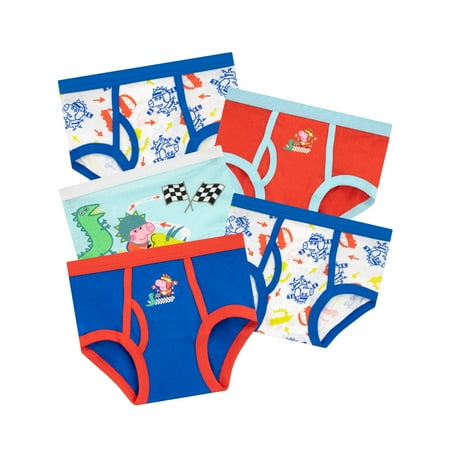 

Peppa Pig Boys Underwear Pack of 5 George Pig Multicolor Size 2T - 7