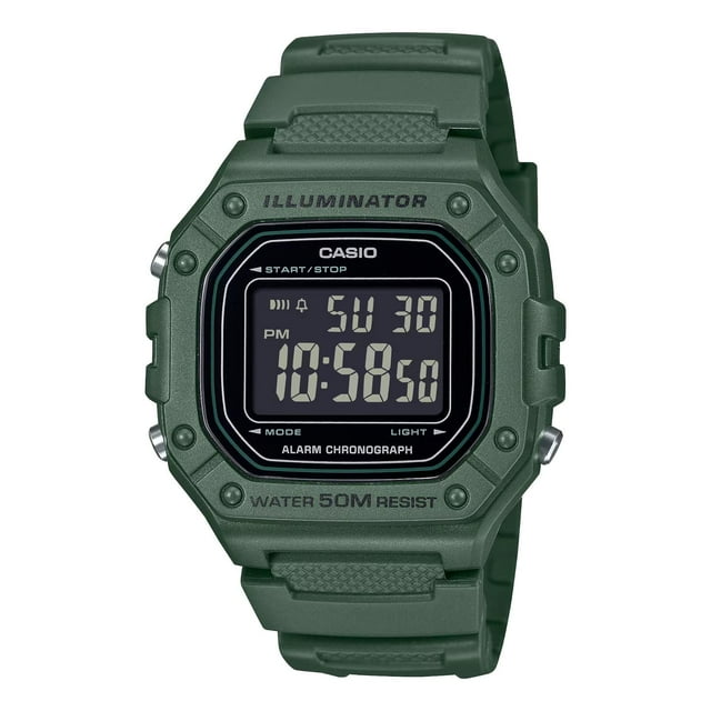 Reloj CASIO W-218H-3BVCF ILLUMINATOR-Verde