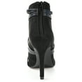 thumbnail image 4 of Journee Womens Samara Back Heel Zip Peep Toe Stiletto Booties, Widths Available, 4 of 10