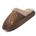 thumbnail image 6 of Ablanczoom Slippers Men Shoes: Memory Foam Winter Men Slippers Waterproof Non-Slip Warm Fuzzy Faux Fur Indoor Outdoor, 6 of 6