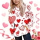 thumbnail image 1 of Sudaderas con capucha CUHK para niñas, sudadera con capucha estampada, cuello redondo, manga larga, para uso diario, ropa de abrigo informal, sudadera con capucha, blusa de poliéster para niños, 1 of 6