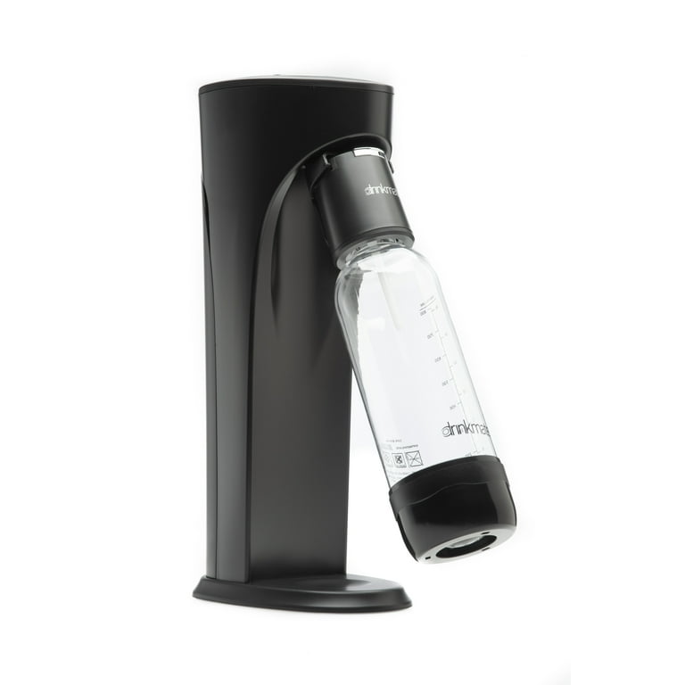 DrinkMate Black Portable Spritzer Machine with 0.5L Reusable