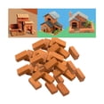 thumbnail image 1 of Mini ladrillos de pared perfecl 50 Piezas Tejas Decoración Casa de Muñecas Modelo Realista, 1 of 8