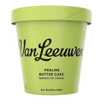 Van Leeuwen Artisan Ice Cream Praline Butter Cake, Coconut & Pecan, Shellfish-Free, 14oz 1 Count