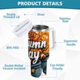 thumbnail image 2 of Yayeee 40oz Stainless Steel Tumbler with Straw and Handle Double-Wall Insulated Travel Water Bottle, Autumn Day Pattern, 2 of 8