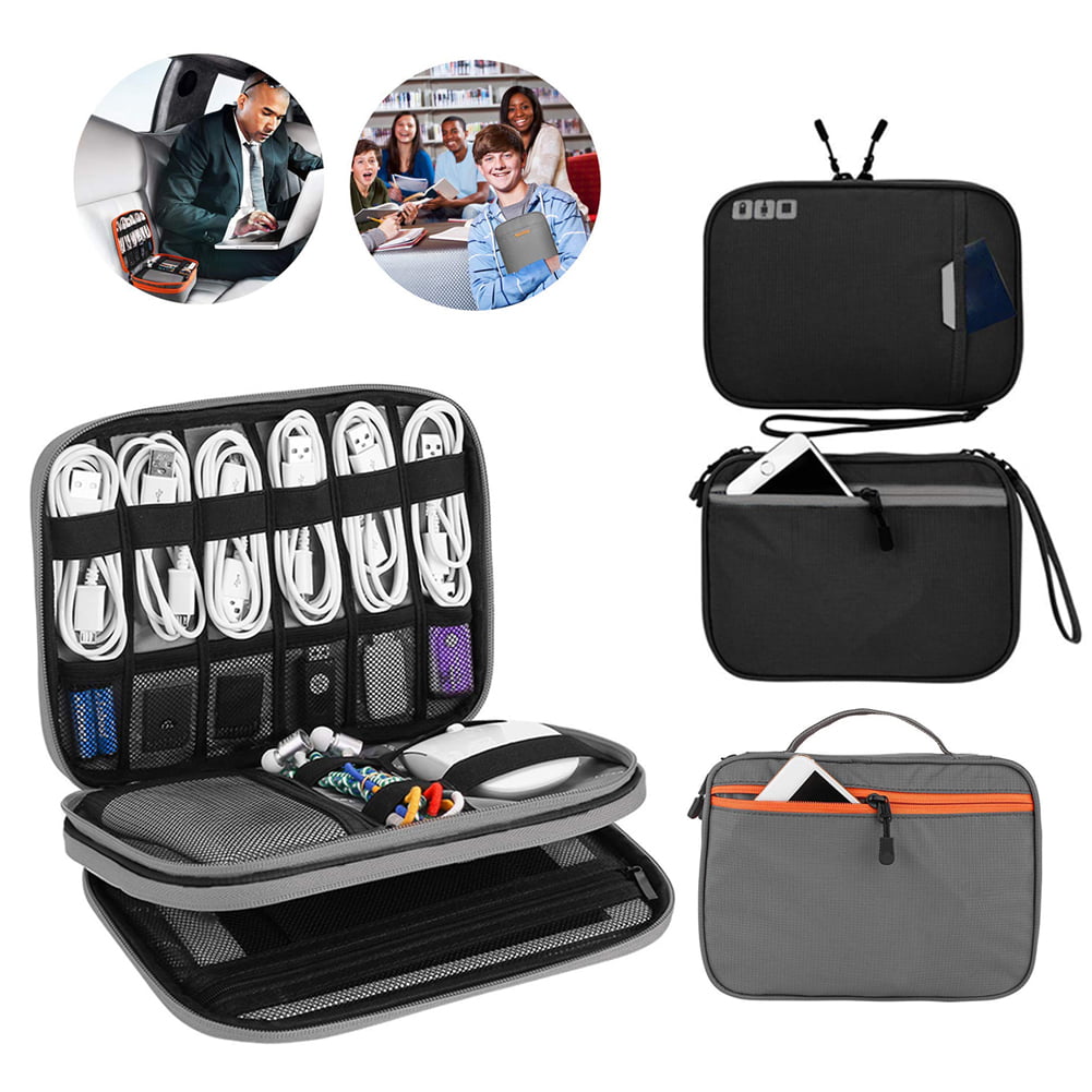 Electronics Accessories Organizer Bag Multi-Function Portable Travel Digital Mobile Power Headset Data Cable Storage Bag 