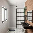 thumbnail image 6 of Castello USA Inc Pyramid 48" Solid Surface Bathroom Sink in Black No Faucet Hole, 6 of 6