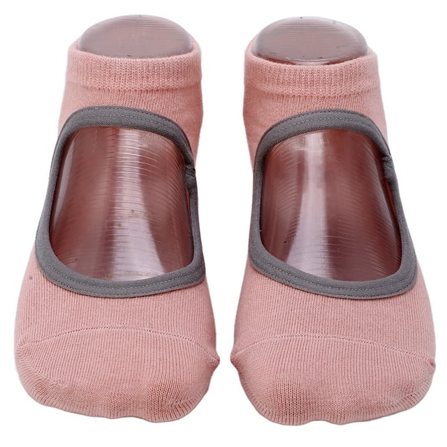 Femmes Pilates Chaussettes, Conception de Tampon Interne Femmes Chaussettes de Yoga Respirant pour la Forme Physique Rose