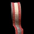 thumbnail image 2 of The Ribbon People Scarlet Red and Gold Semi Sheer Wired Craft Ribbon 2.5" x 20 Yards, 2 of 2