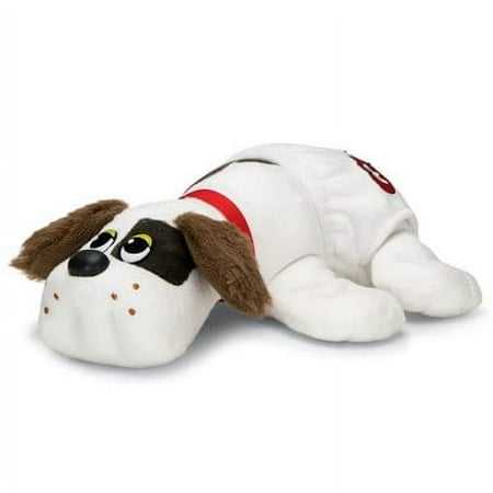 Pound Puppies Classic 80's Collection Fuzzy Ears White with Dark Brown Spots Plush