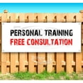 thumbnail image 1 of Personal Training Free Consultation 13 oz Vinyl Banner With Metal Grommets, 1 of 4