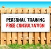 Personal Training Free Consultation 13 oz Vinyl Banner With Metal Grommets