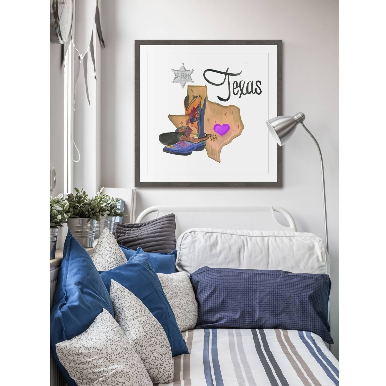 "Sheriff Is Home" Framed Painting Print