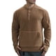 thumbnail image 2 of pstuiky Camisas casuales de manga larga para hombre, Suéter deportivo informal ajustado de manga larga, cuello redondo, medio botón y bolsillo para hombre, color sólido y cálido camisetas de hombre s, 2 of 5