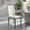White, variant on Demi Bonn 3-Pack Modern Dining Chairs, 37" Tall, Ergonomic PU Backrest, High-Density Foam Seat, Adjustable Non-Slip Feet for Hardwood, Tile & Carpet, Black