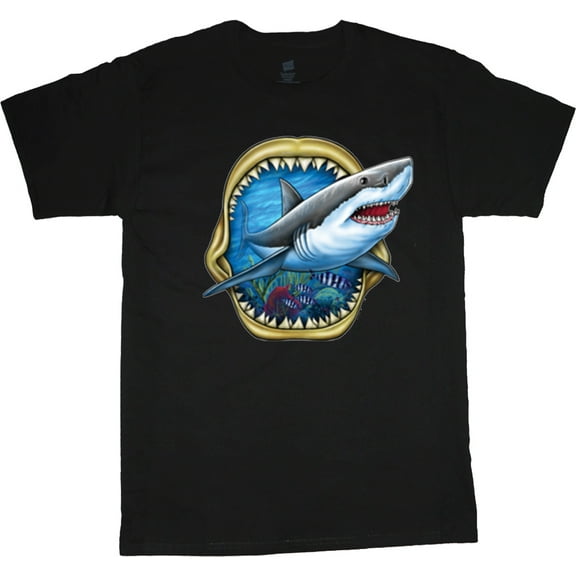 Shark Teeth Ocean Marine Life Sharks T-shirt Mens Graphic Tees Clothing Apparel