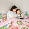 thumbnail image 5 of jejeloiucartoon Bear Biscuit Bedding Comforter Set,Fairy Tale Casytle Twin Comforter Sets,Christmas Theme Bedding Set For Child,Super Cozy Room Decoration Reversible,2-Piece, 5 of 8