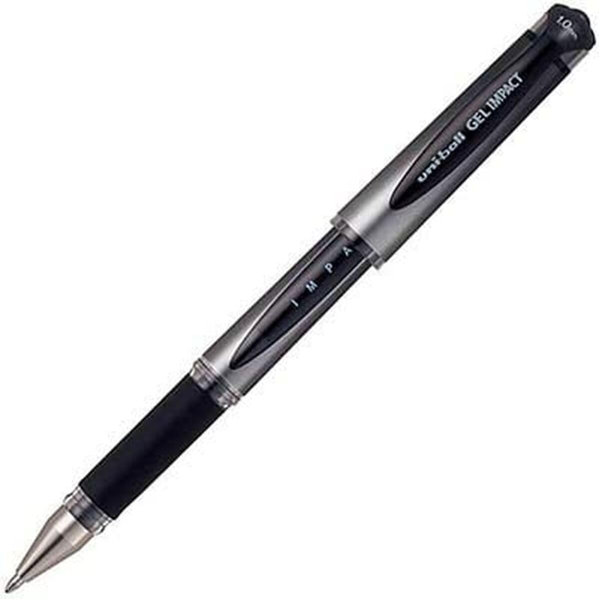 Uni-ball UM153S Impact Gel Rollerball 1.0mm Tip 0.6mm Line Blue Ref UM153BLU [Pack of 12]