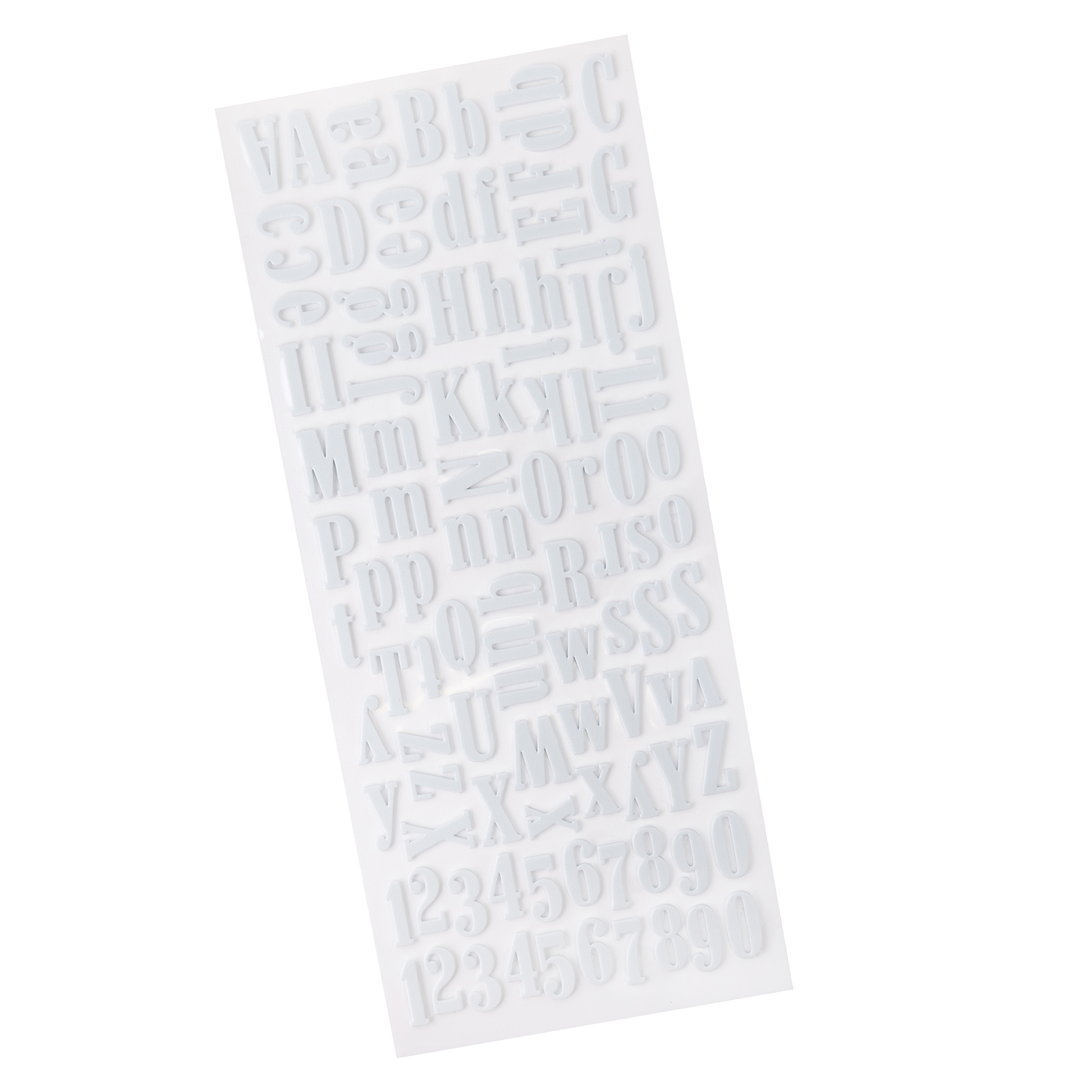 Sticko Large White Foam Alphabet Paper Stickers, 104 Piece