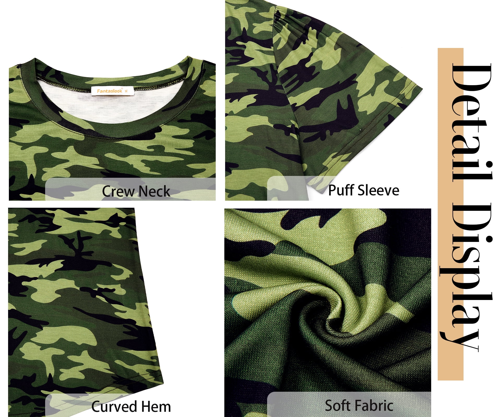 Fantaslook Womens Summer Tops Dressy Casual Short Sleeve Shirts Crew Neck Tunic Floral Blouses
