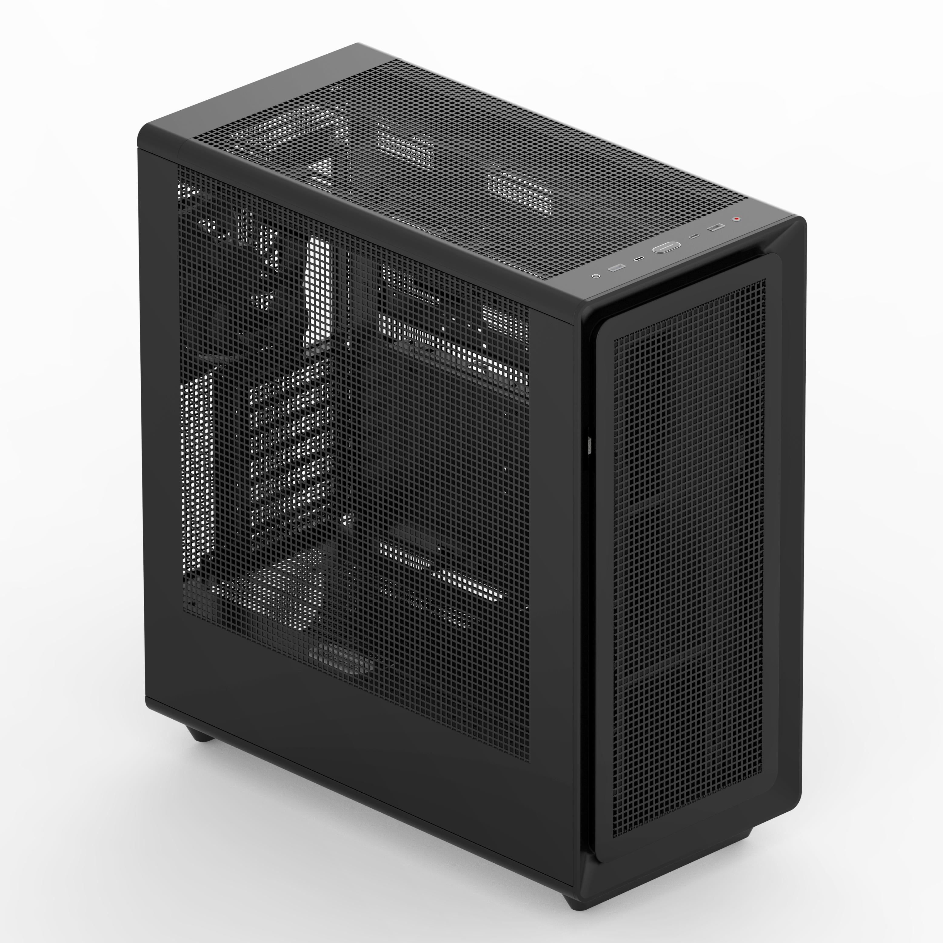 Rosewill Helium Air Mid Tower E-ATX Gaming Case, Mesh Panel, Tool-less, High-Airflow, Cable Management system, USB 3.1, included 1x 140mm PWM Fan, Black