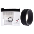 thumbnail image 1 of Anillo de boda de silicona de 2 capas con escalones - Gris-Negro de ROQ para hombre - Anillo de 7 mm, 1 of 1