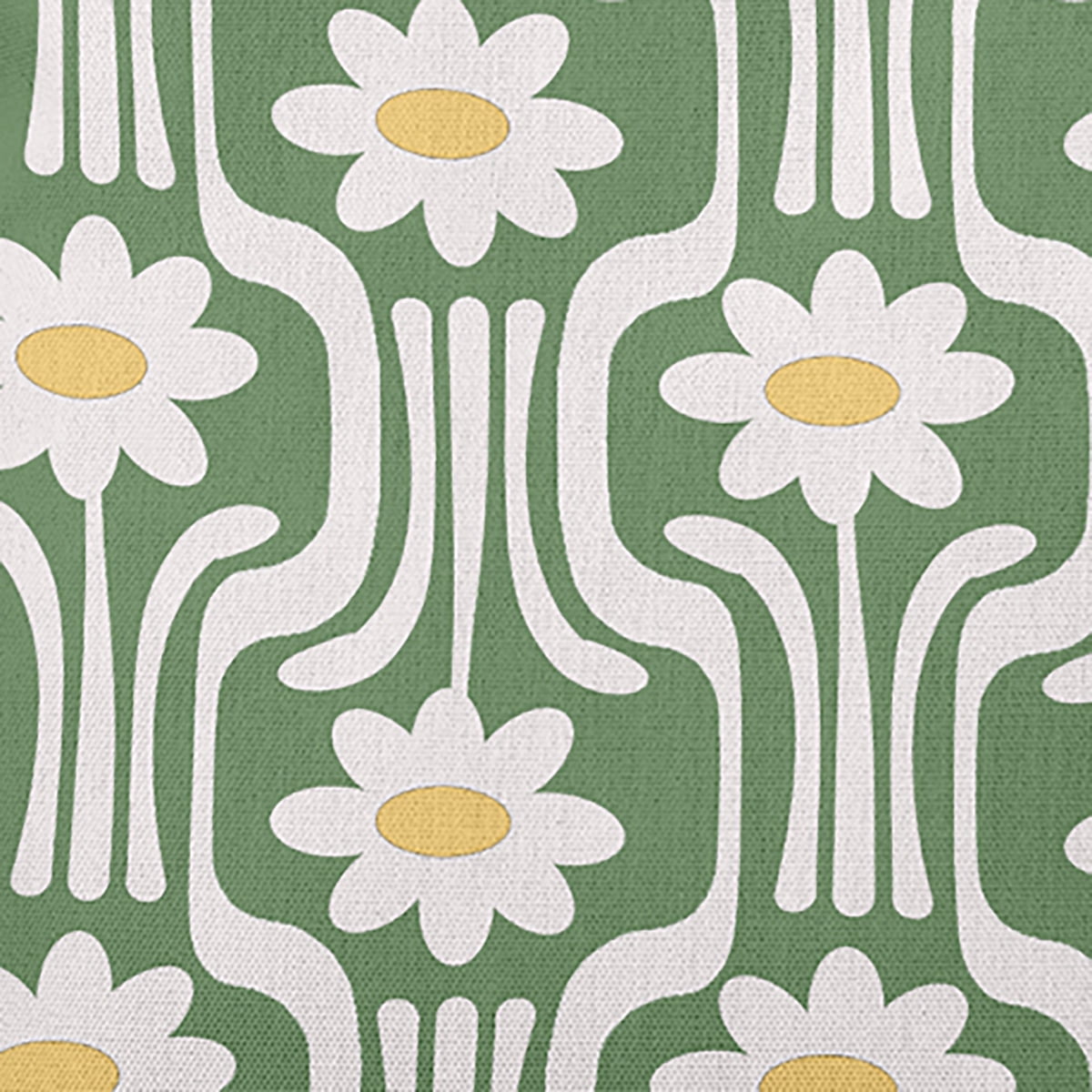 Simply Daisy 14" x 20" Daisys and Squiggles Decorative Throw Pillow, Edamame (1 count)
