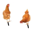 thumbnail image 1 of Estaca de Estatua de Animal Zulema 2 Piezas de Pollo Acrílico para Jardín, 1 of 8