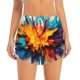 thumbnail image 2 of Balery Colorful Paint Print Pantalones cortos deportivos para mujer con forro y dos bolsillos, elásticos, para entrenamiento, gimnasio, yoga-Medium, 2 of 7