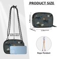 thumbnail image 3 of Stylish Crossbody Phone Bag Purse Handbags Adjustable Strap, Compact Design for Essentials Brown-blue Butterfly Pattern, 3 of 7