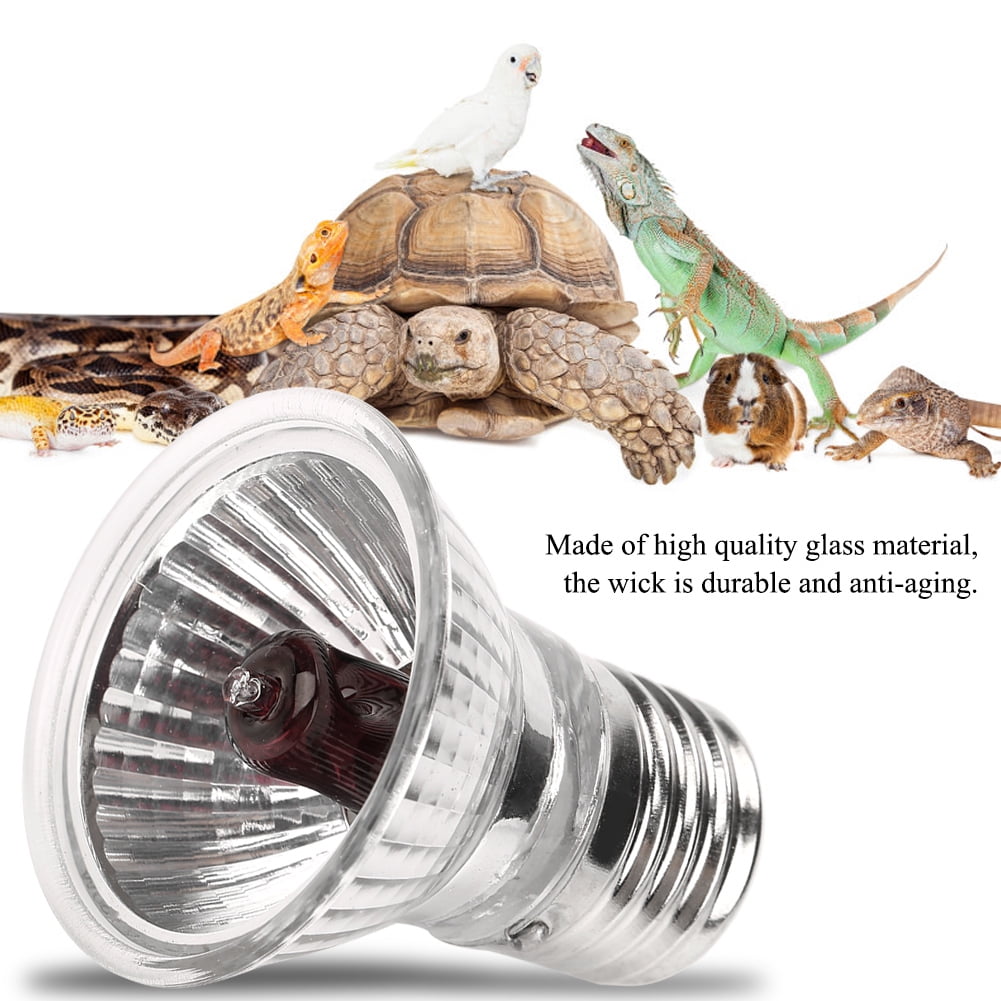 OTVIAP 1Pc UVA UVB Reptile Heating Light Bulb Snake Pet Full Spectrum