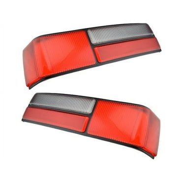 Tail Light Lens Set 2 Piece - Compatible with 1987 - 1993 Ford Mustang 1988 1989 1990 1991 1992