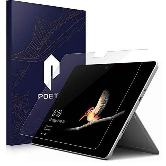 Poetic [HD Clear][Anti-Fingerprint] Premium Tempered Glass Screen Protector for Microsoft Surface Go (2018) - Clear